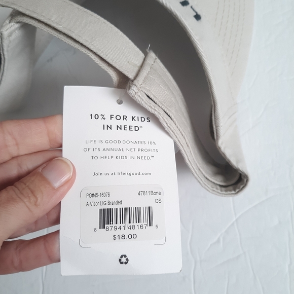 Life is good Hat Visor Lot Set of 2 - Picture 3 of 7